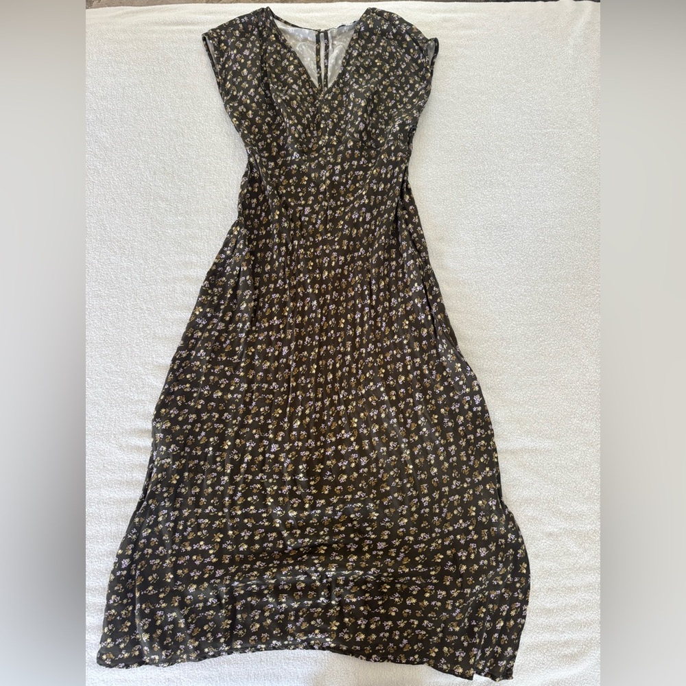 Floral Black Dress